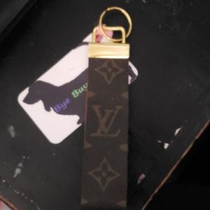 Repurposed Louis Vuitton Wristlet keychain